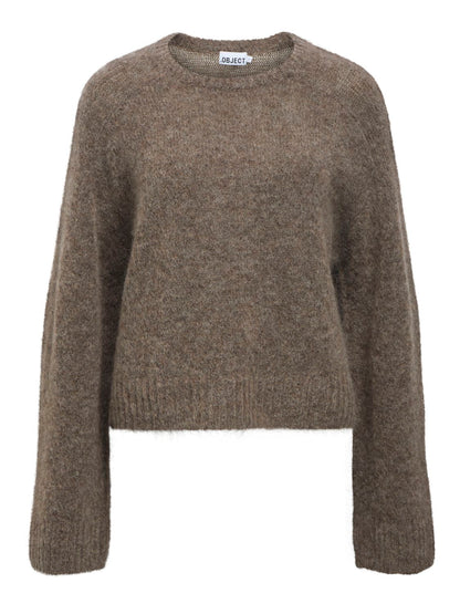 Objnete Yo L/s Lo Knit Pullover 147 Grå