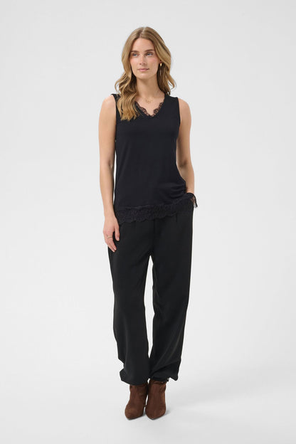 Cralvaia Jersey Lace Top Sort