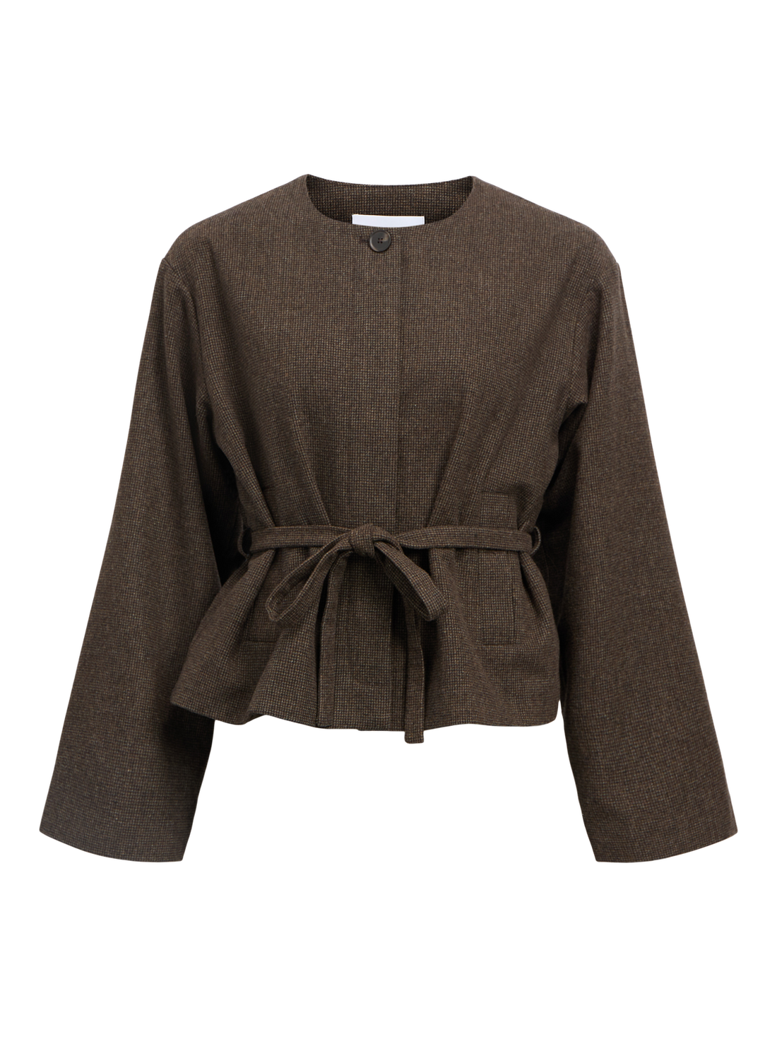 Objdarla Lo Short Jacket 142 Mørkebrun