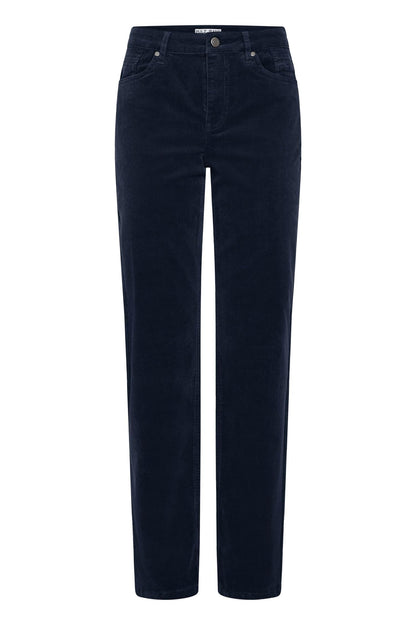 Pzsally Hw Pant Straight Leg Blå