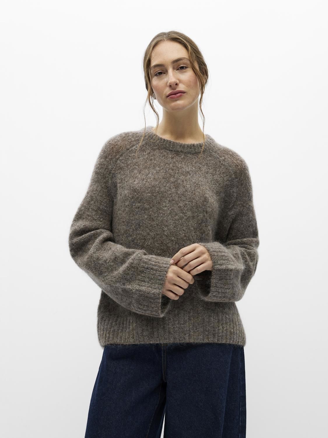 Objnete Yo L/s Lo Knit Pullover 147 Grå