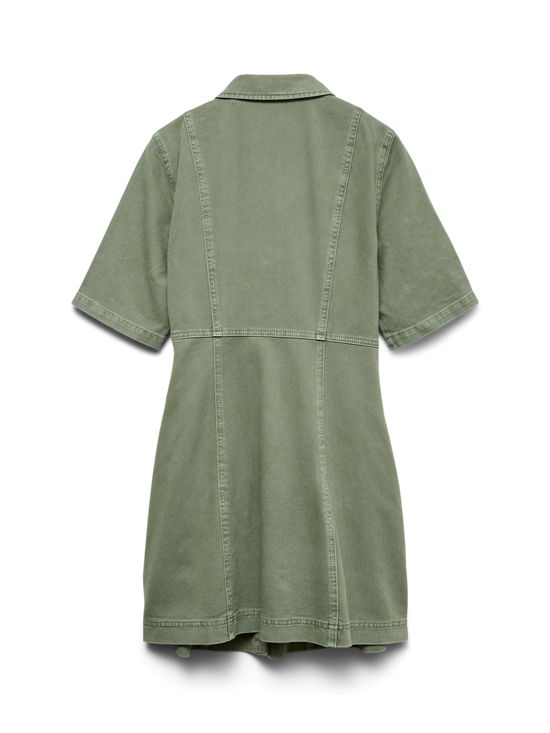 Vmdaisy 2/4 Short Denim Dress Noos Grønn