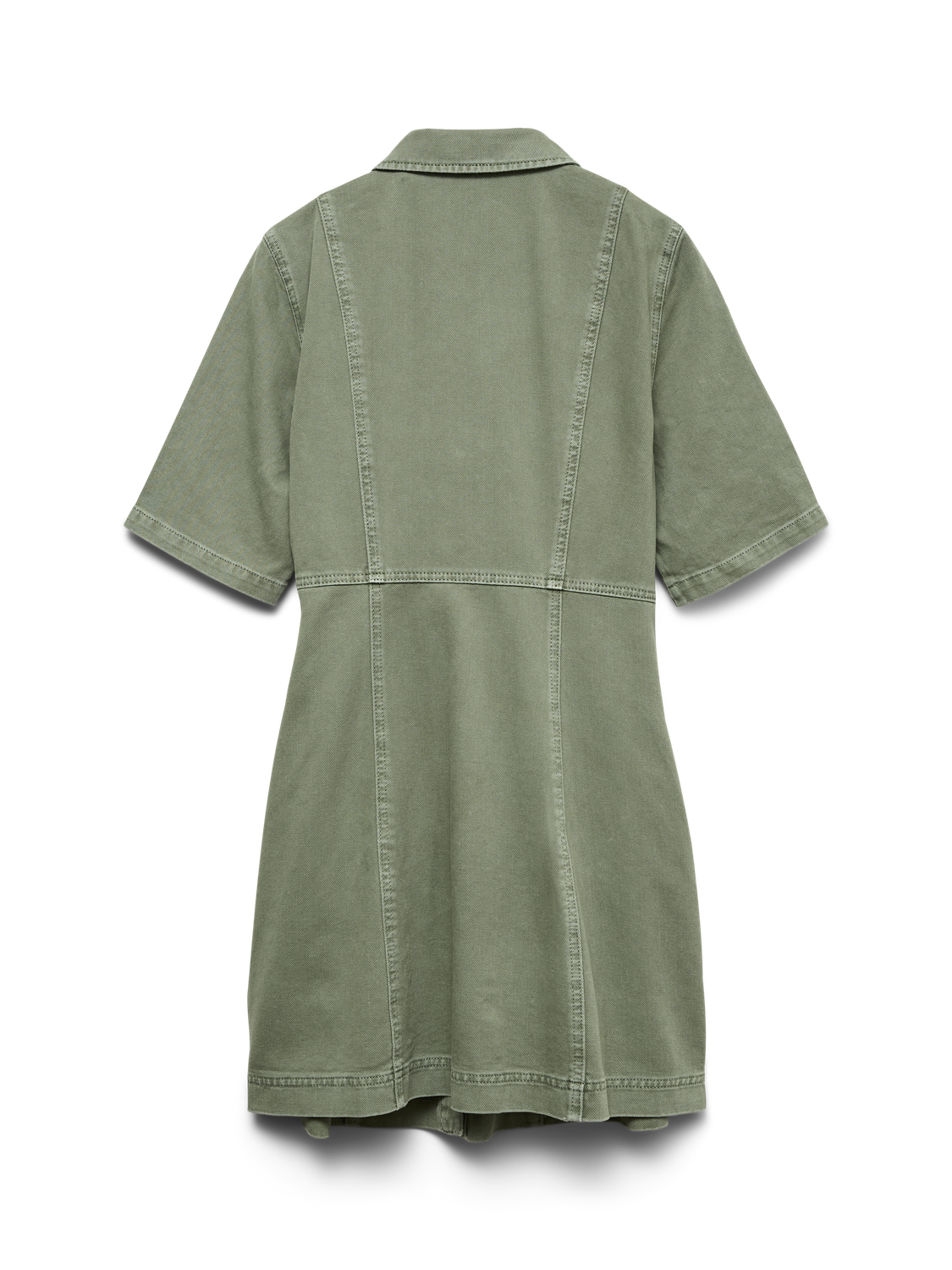 Vmdaisy 2/4 Short Denim Dress Noos Grønn