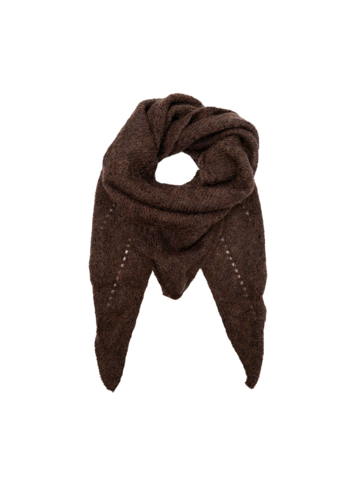 Bcdell knitted mini scarf Brun