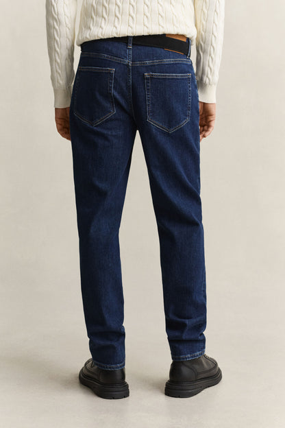 Jeans Med Regular Fit Blå