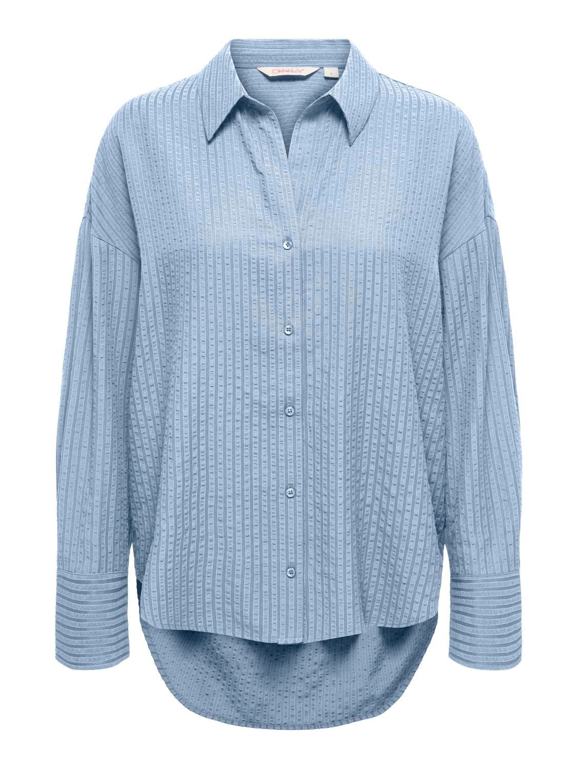 Onloregon Bari L/s Shirt Wvn Blå