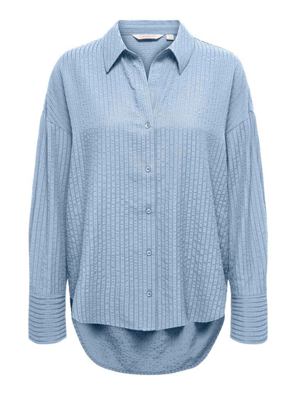 Onloregon Bari L/s Shirt Wvn Blå