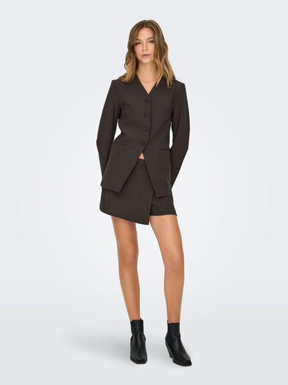 Onllamina Life L/s Fit Blazer Tlr Brun