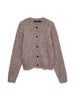 Vmnovah Ls O-Neck Button Cardi Ga Noos Brun
