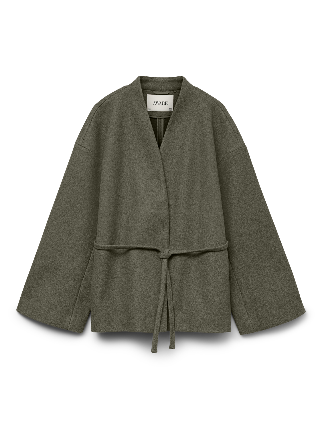 Awsijina Ls V-Neck Short Jacket Noos Grønn
