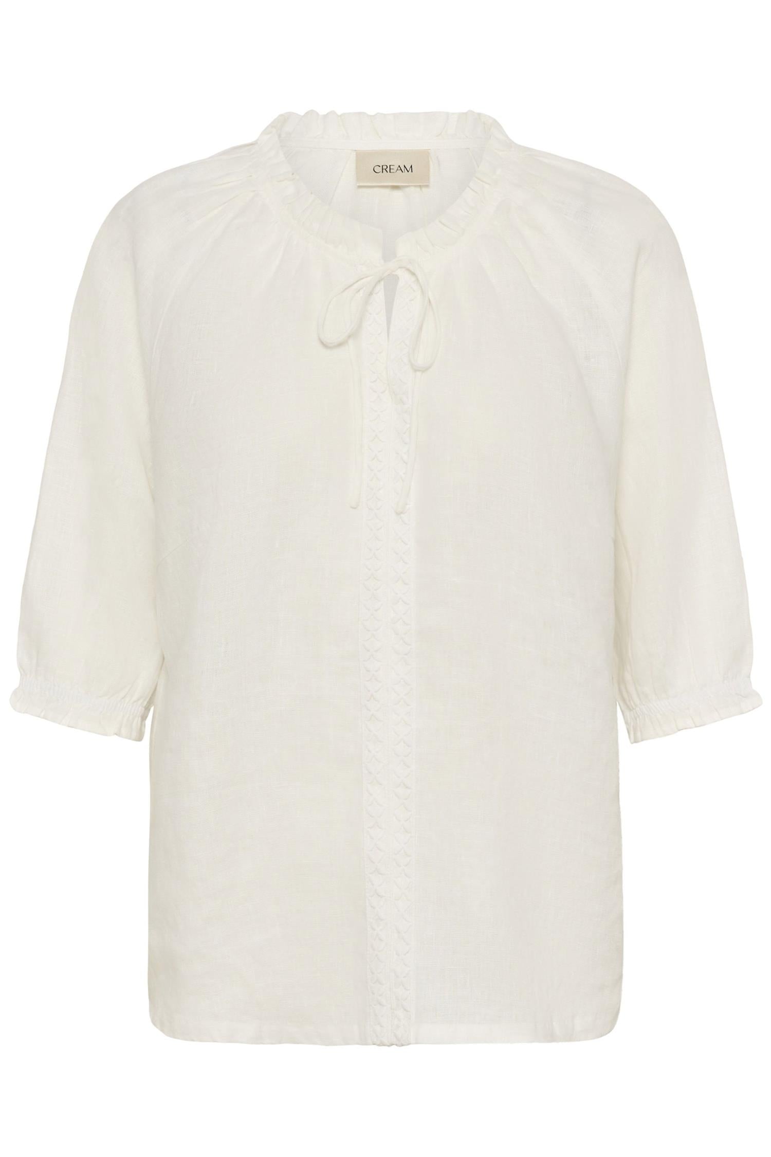 Crbellis Lace Blouse Hvit
