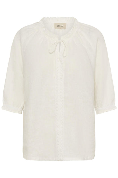 Crbellis Lace Blouse Hvit