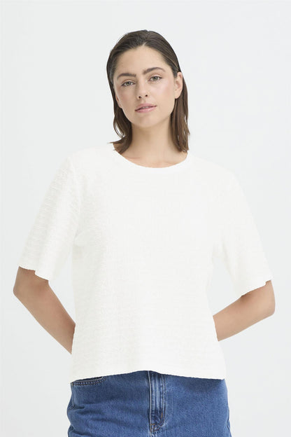 Pzbrea Ss Tshirt Hvit