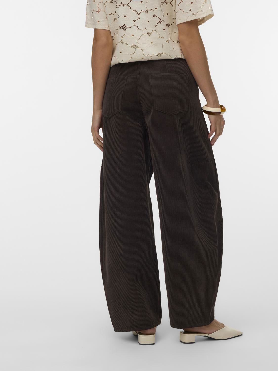 Vmkaitlin Hw Wide Cord Barrel Pant Brun