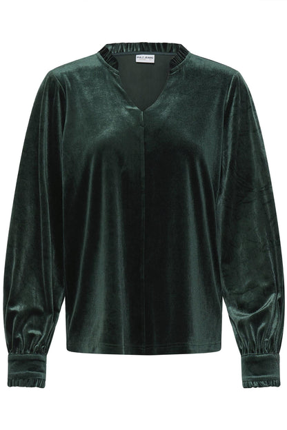 Pzbarbara Ls  Blouse Brun