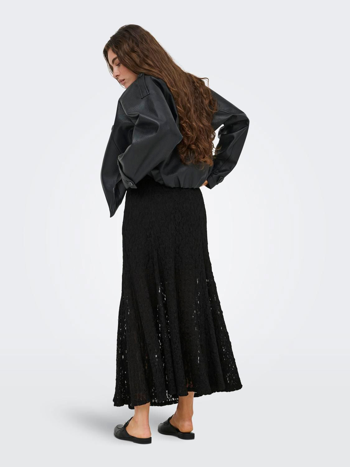 Jdygallas Long Lace Skirt Jrs Sort