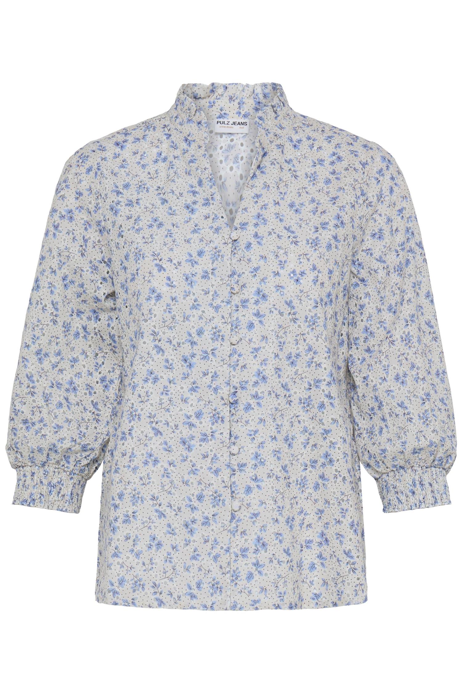 Pzdolores 3/4 Sl Blouse Blå
