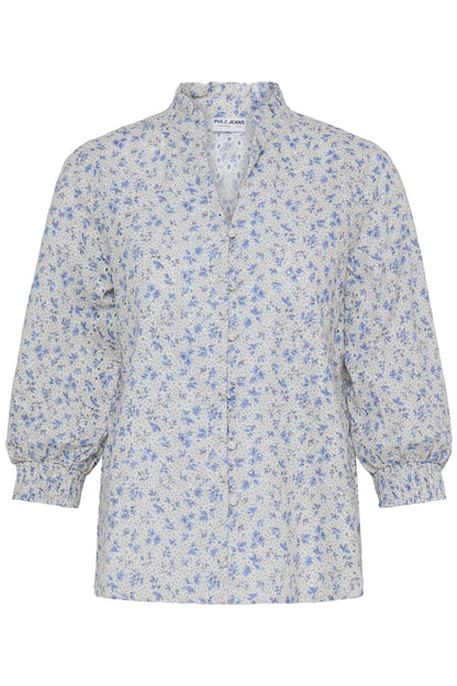 Pzdolores 3/4 Sl Blouse Blå
