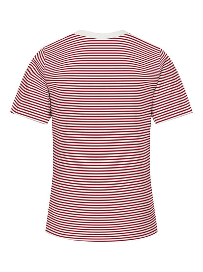 Jdypisa S/s Print Top Jrs Noos Rød