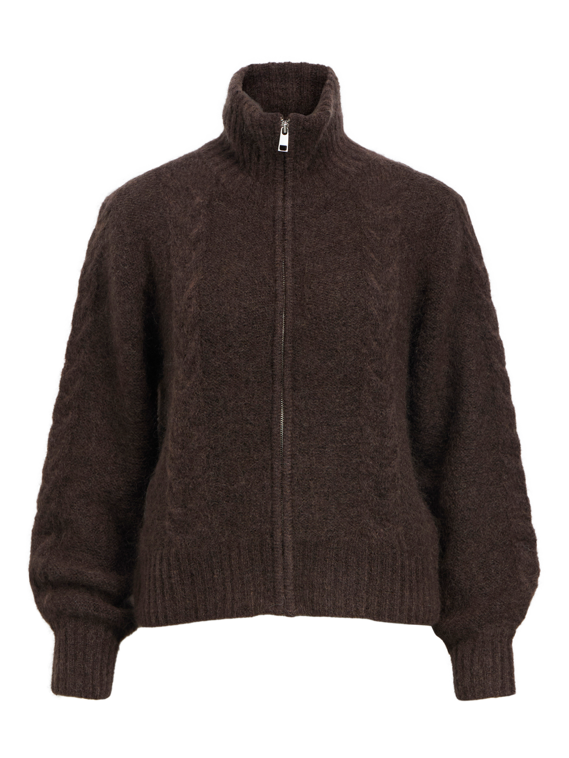 Objnete Lo Knit Cardigan Noos Mørkebrun