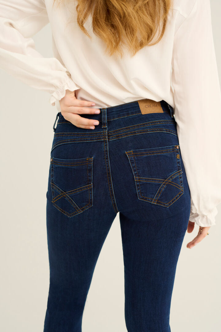 CRLONE BOOTCUT JEANS -coco fit Blå