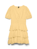VMLISE 2/4 V-NECK SHORT DRESS WVN EXP Mellomgul