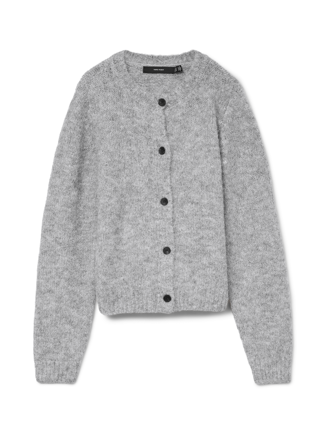 VMNOVAH LS O-NECK BUTTON CARDI GA NOOS Grå