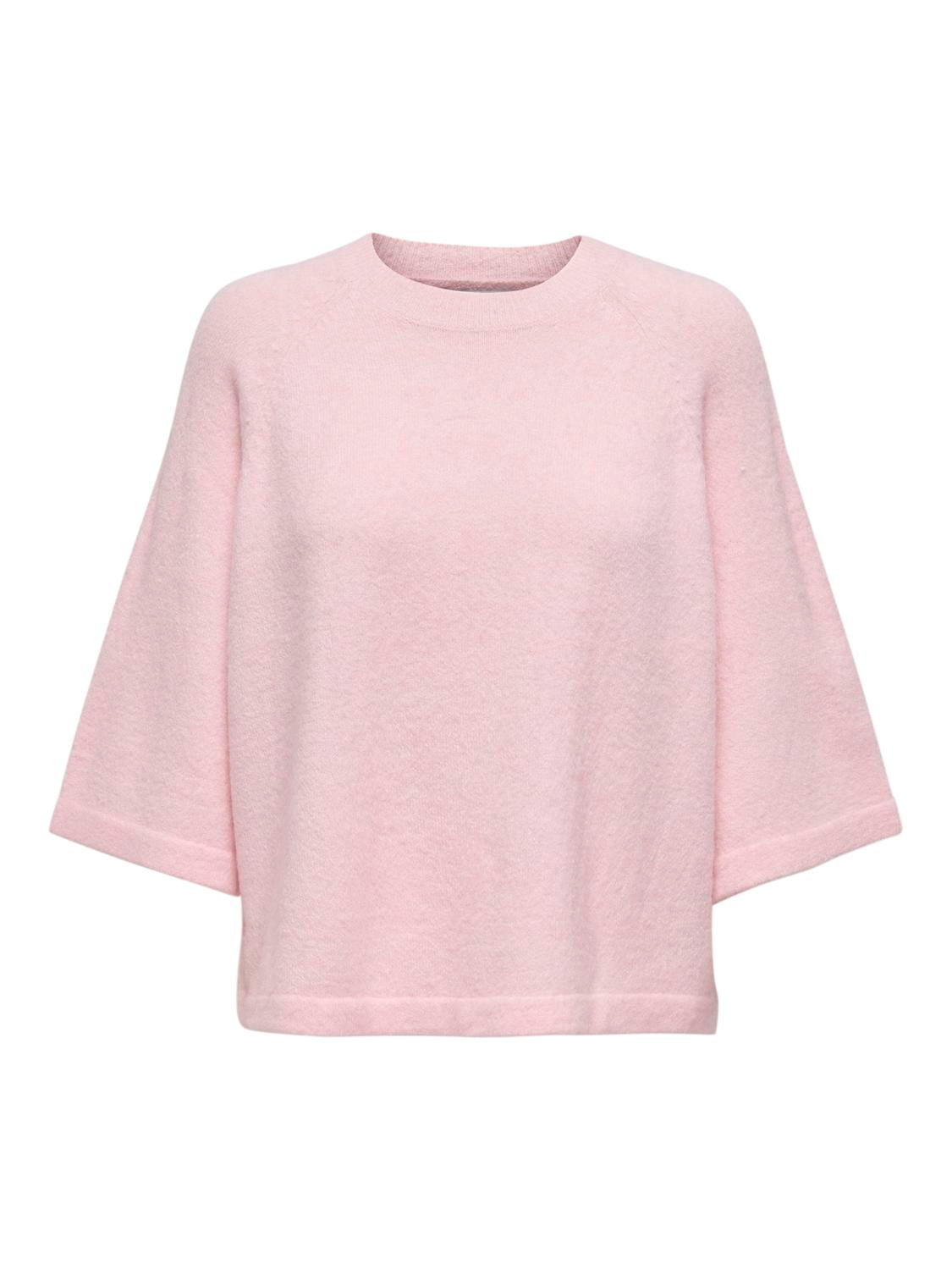 ONLSIMONI 3/4 PULLOVER KNT NOOS Rosa