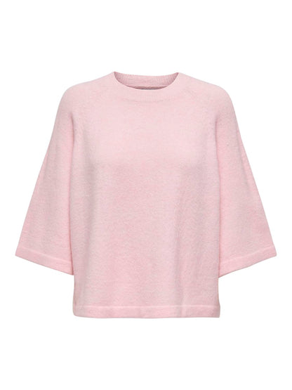 ONLSIMONI 3/4 PULLOVER KNT NOOS Rosa