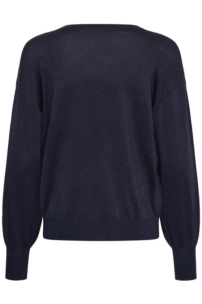 Karegina O-Neck Knit Blå