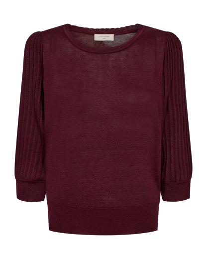 FQGLITTA-PULLOVER Burgunder