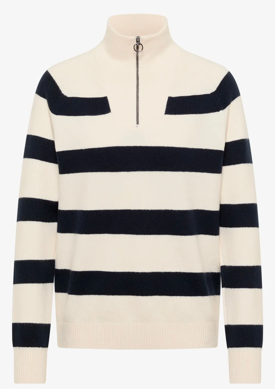 Cosy striped troyer Blå