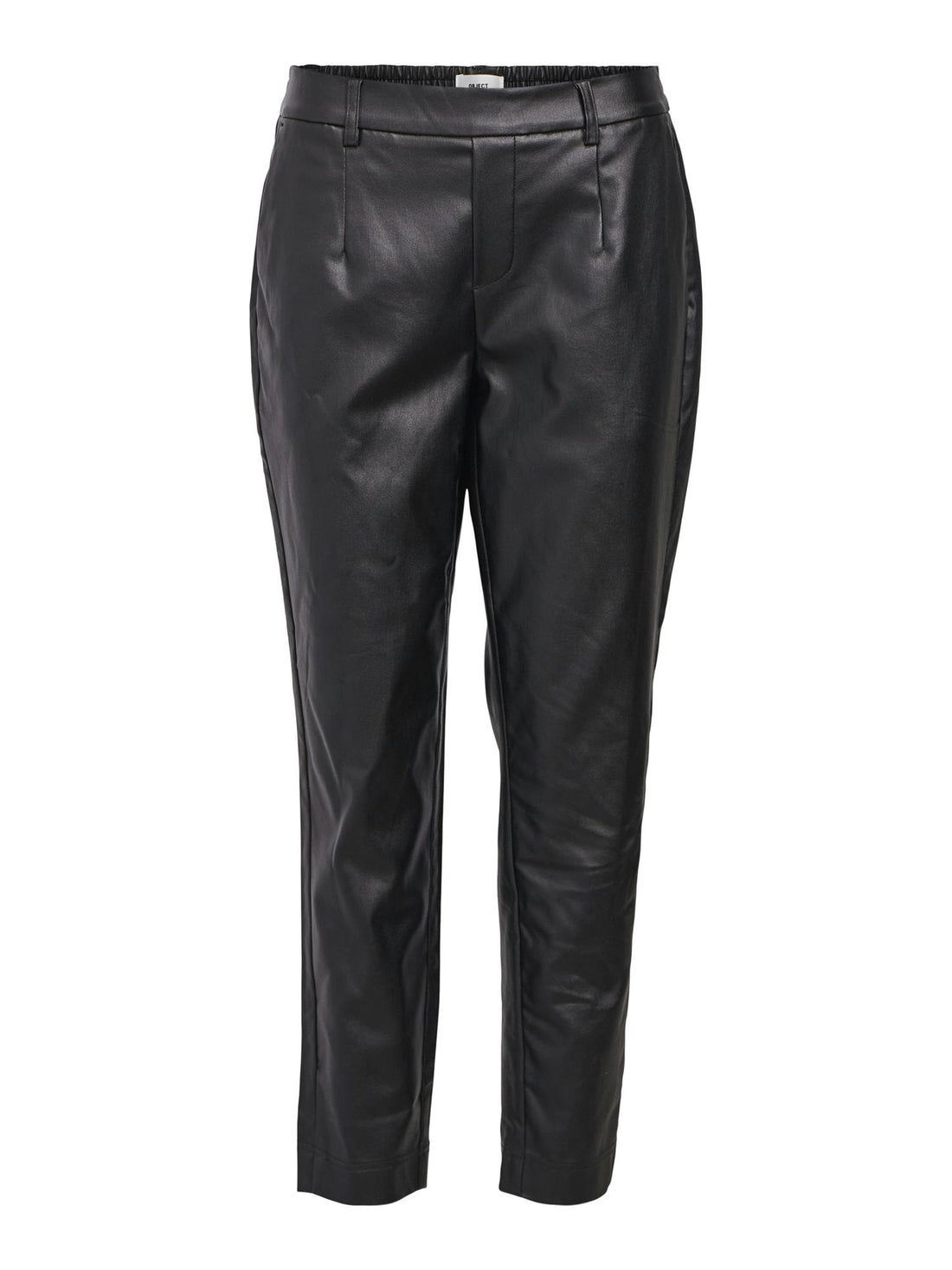 OBJMELBA LISA SLIM COATED PANT 135 DIV Svart