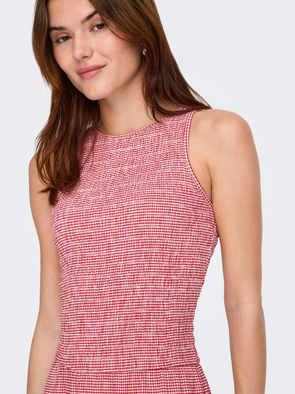 Onlcelle S/l Smock Dress Jrs Rød