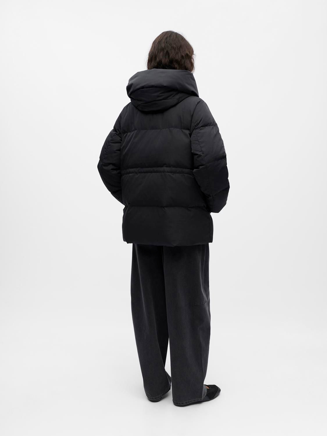 Objloui Re L/s Down Jacket Noos Sort