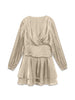 Vmpolly Ls Short Dress Wvn Exp Beige