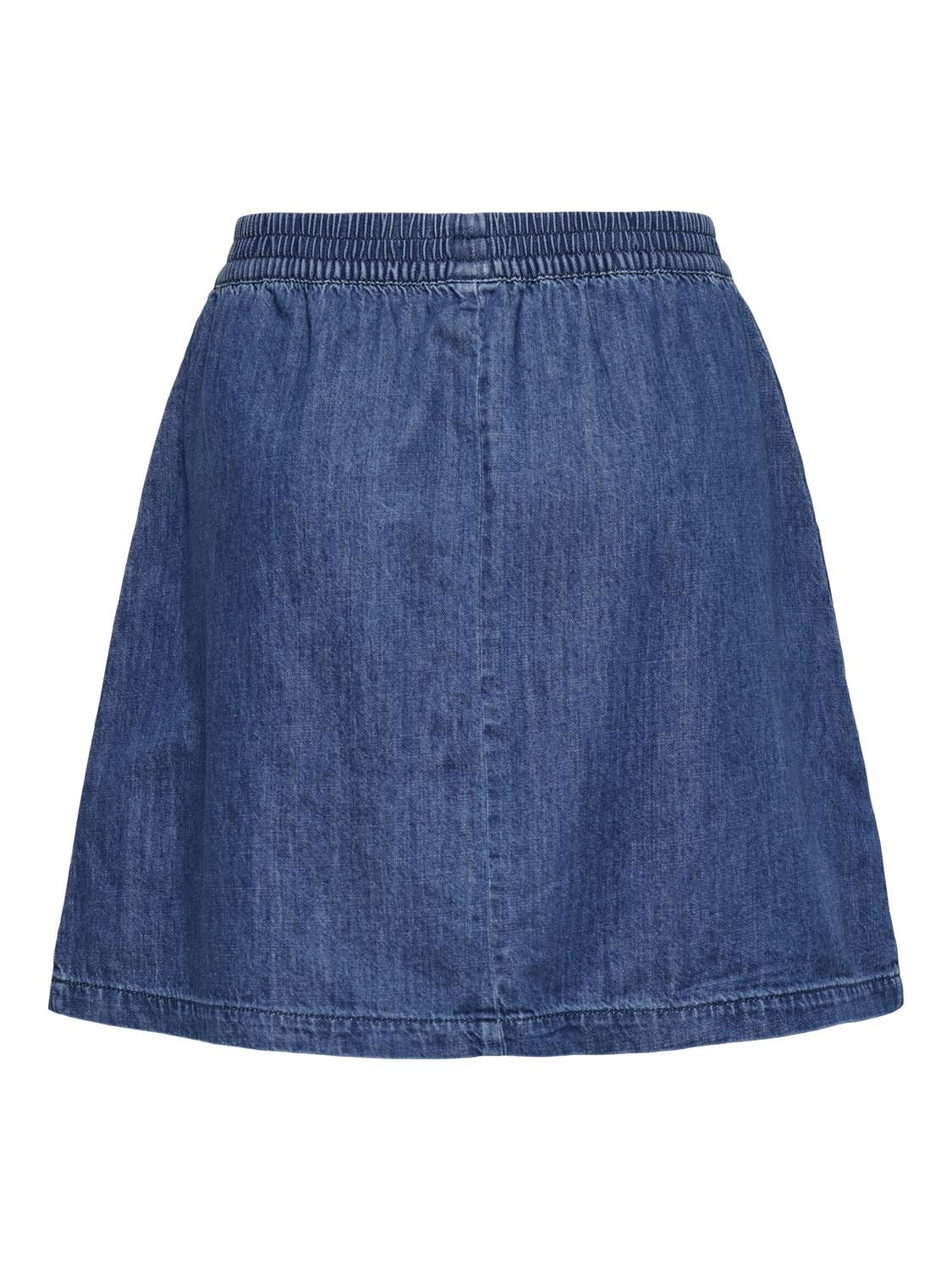 Onllola Hw A-Shape Dnm Skirt Akm Blå