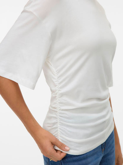Awnavaro 2/4 O-Neck Top Noos Hvit