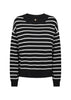 Sc-Dollie stripe 780 genser Svart