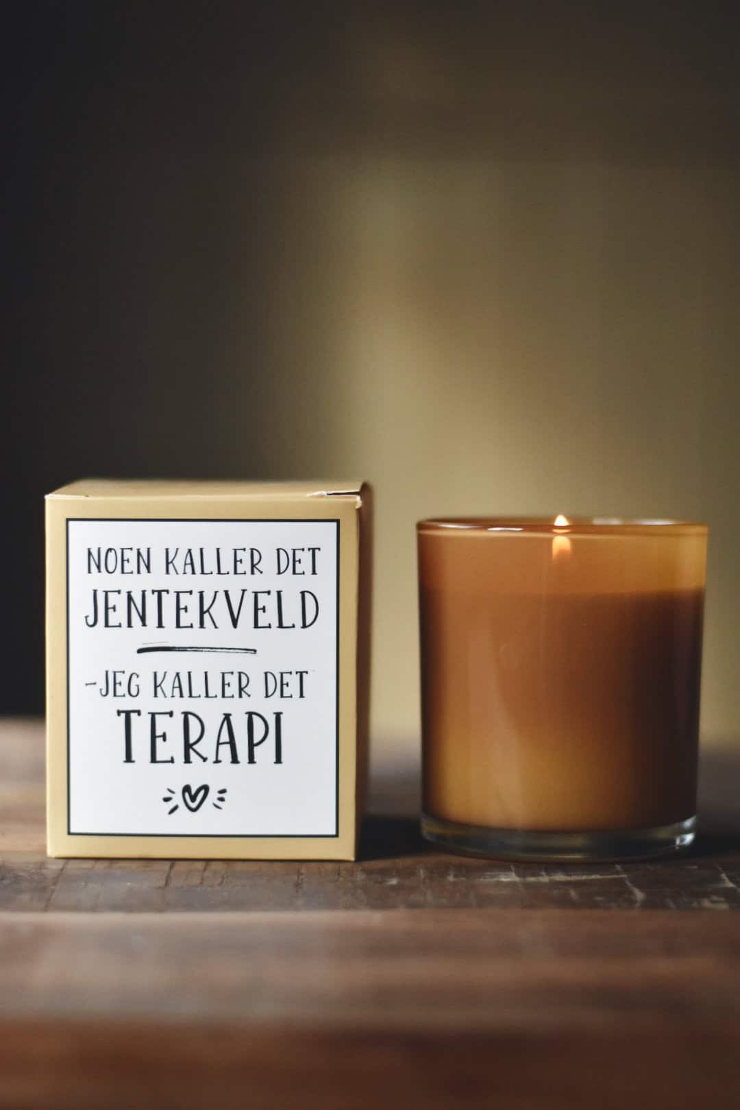 Duftlys I Gaveeske 8x9cm «Jentekveld – Terapi»