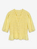 Vmemery 2/4 V-Neck Smock Top Wvn Ret Gul