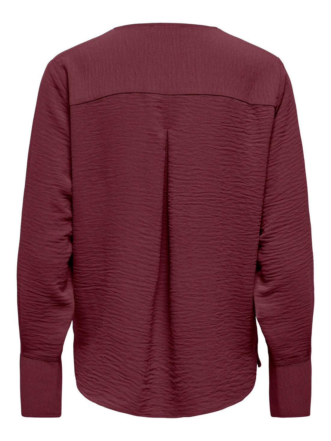 Jdylion L/s V-Neck Top Wvn Burgunder