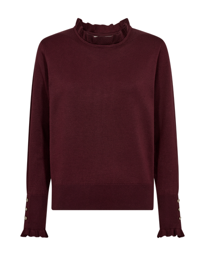 FQKATIE-PULLOVER Burgunder