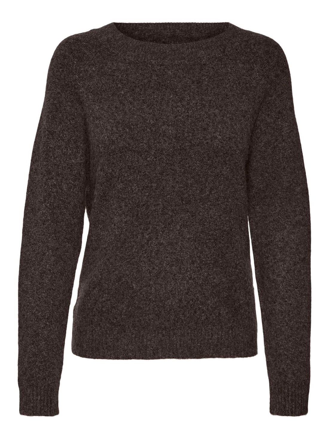 Vmdoffy Ls O-Neck Blouse Ga Noos Brun