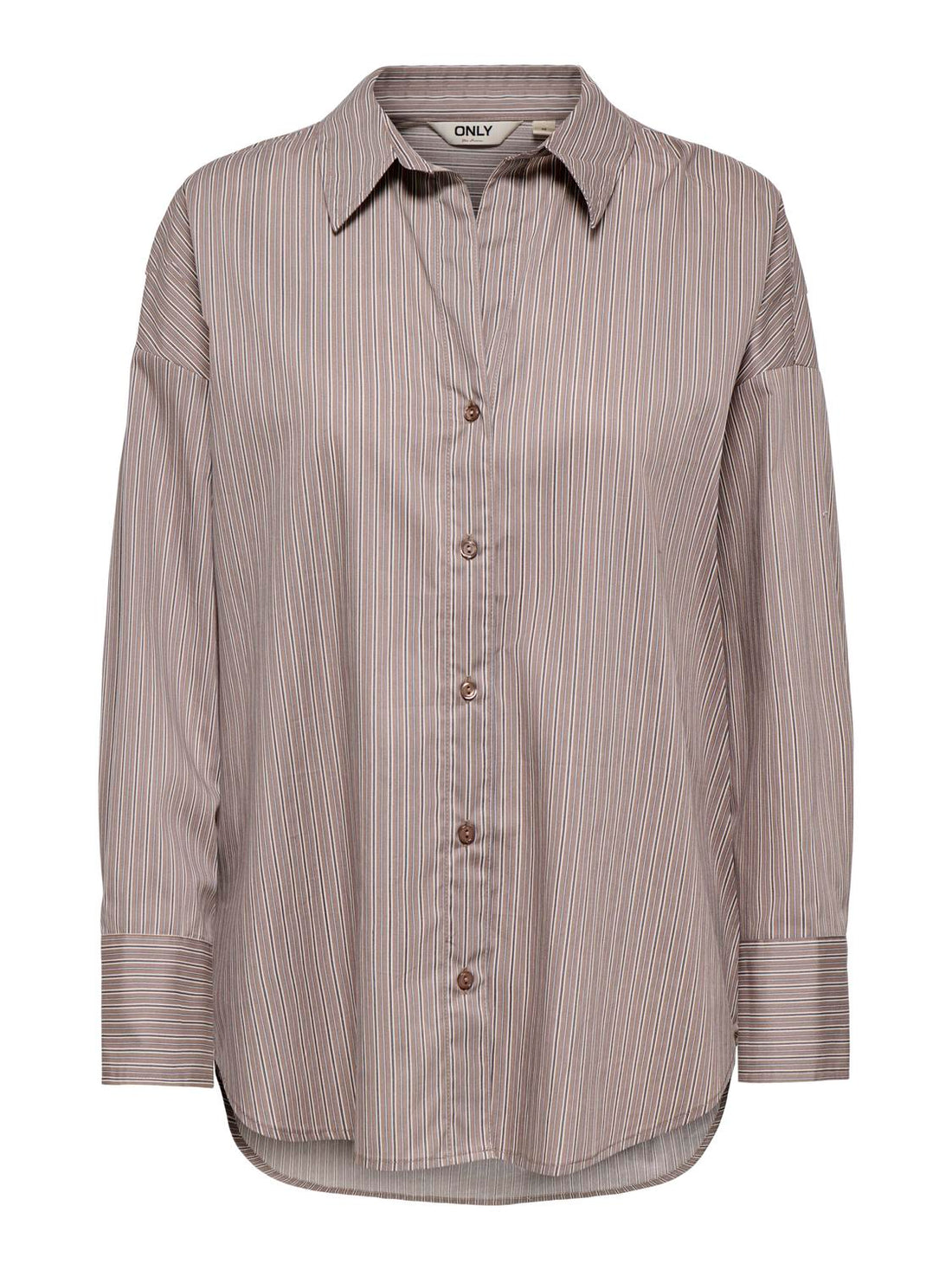Onloregon Nano Ls Shirt Wvn Beige