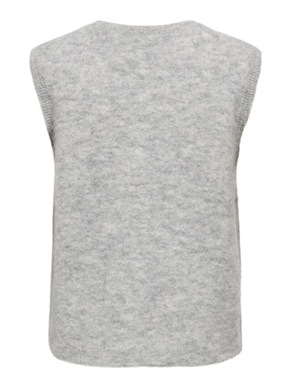 Onlallison Sl Button Vest Knt Grå