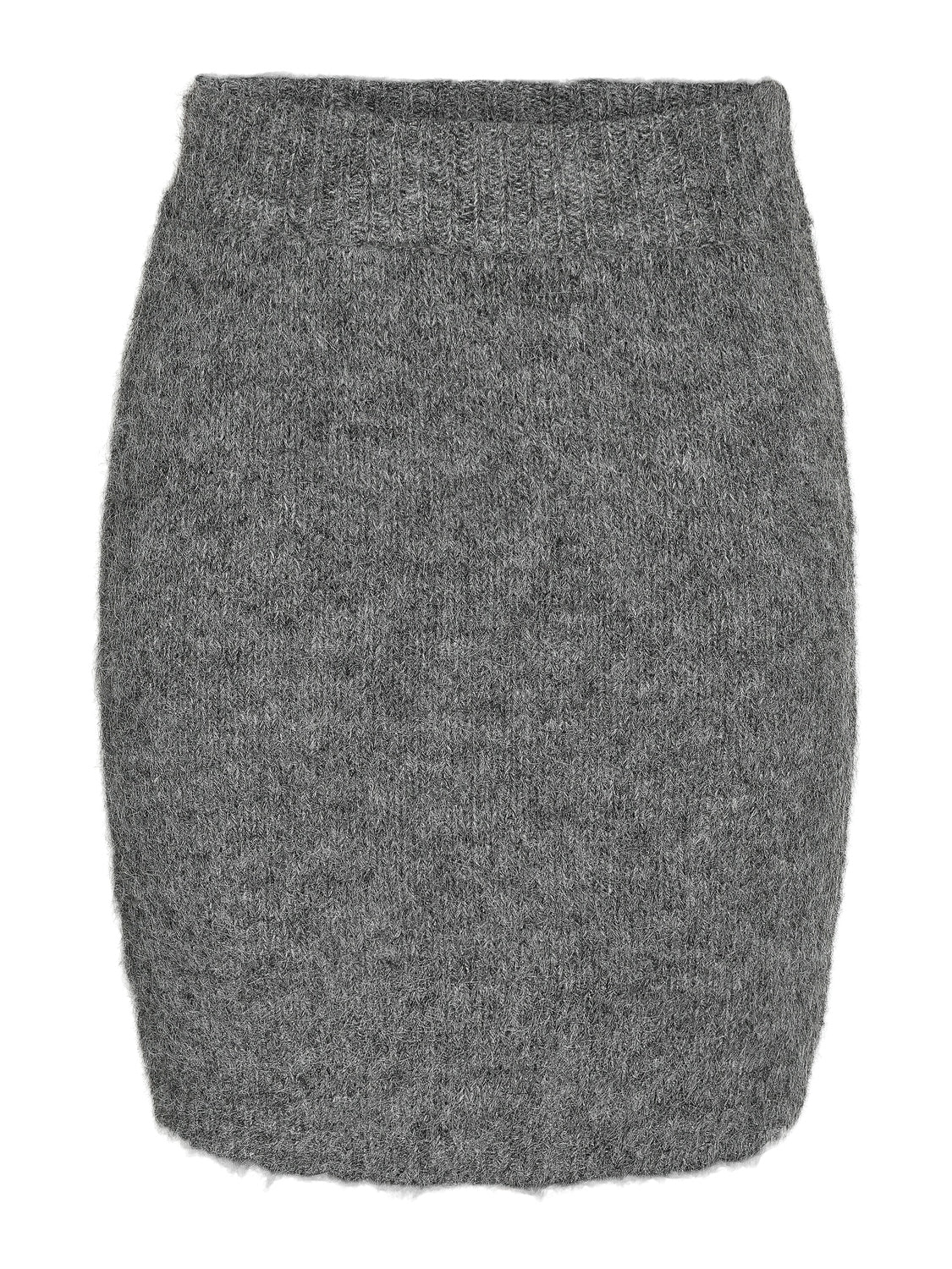 NMSUTTON SHORT KNIT SKIRT FWD Medium Grey Melange