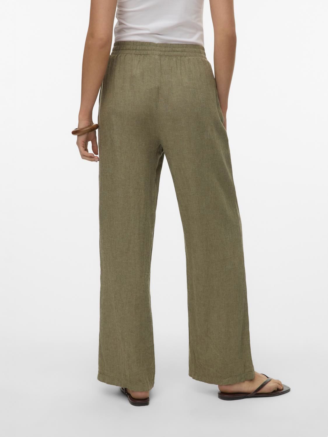 Vmlinn Hw Pants Wvn Noos Grønn