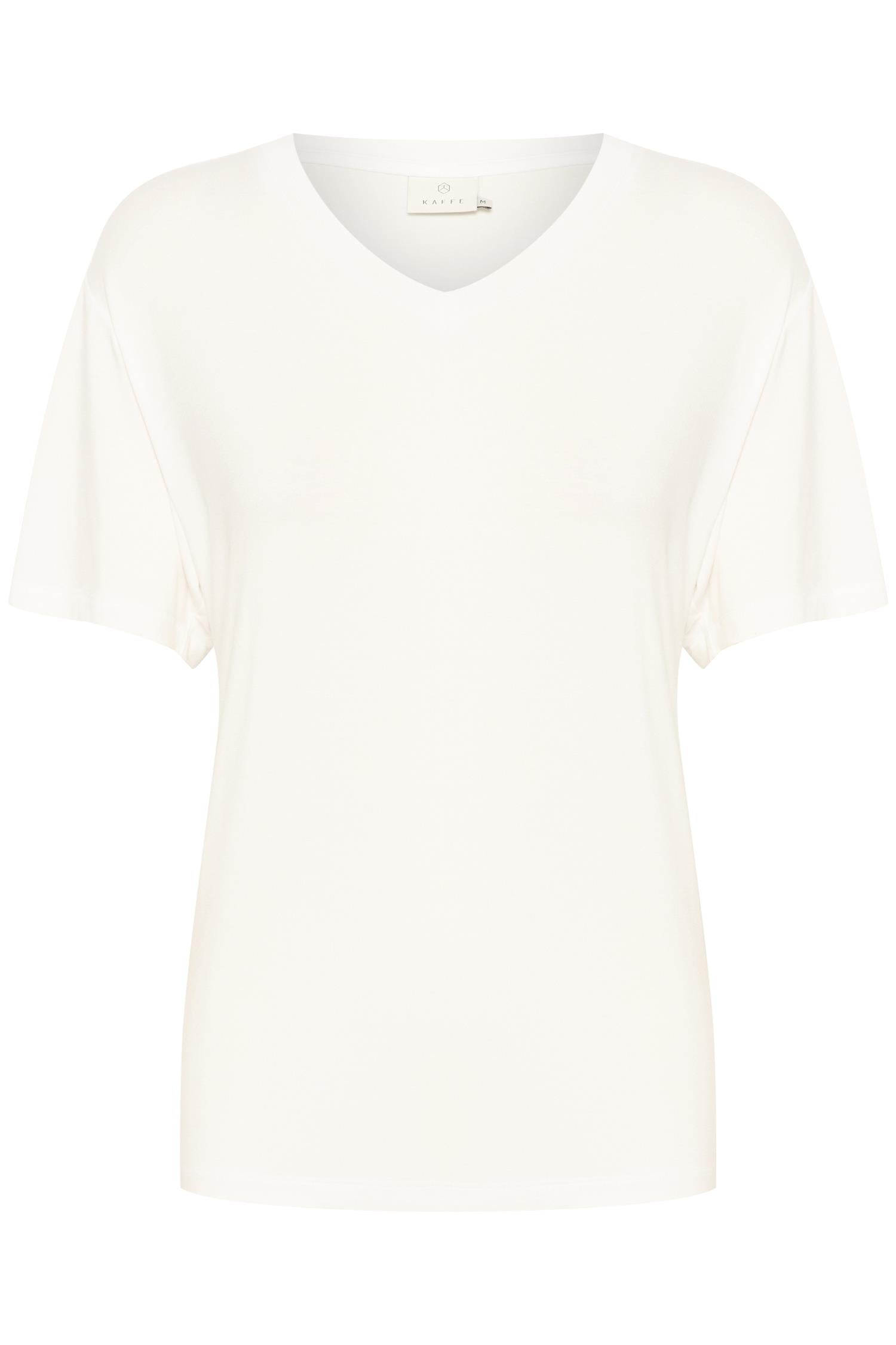 KAfida V-Neck T-Shirt Chalk