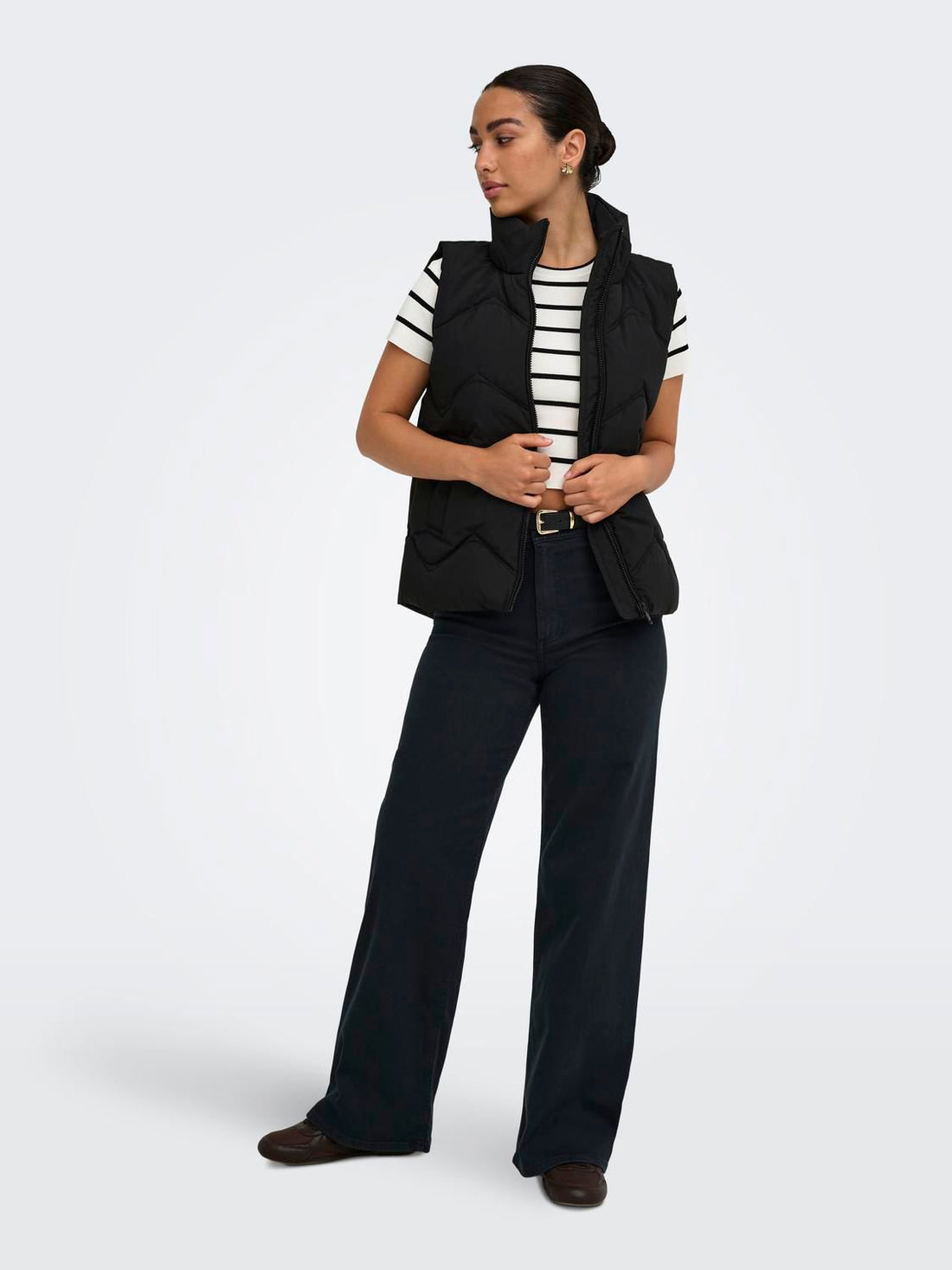 Jdypower Short Waistcoat Otw Hab Sort